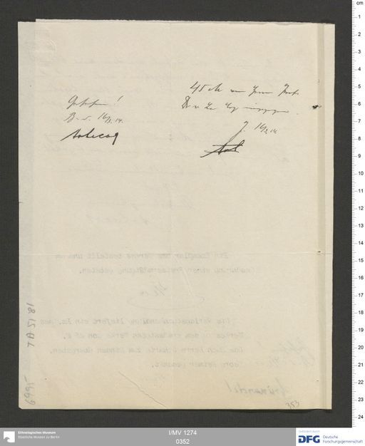 Acta XV (Turfan) | (I/MV 1274 0352)