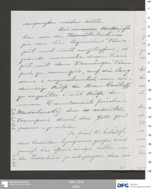 Acta XV (Turfan) | (I/MV 1274 0354)