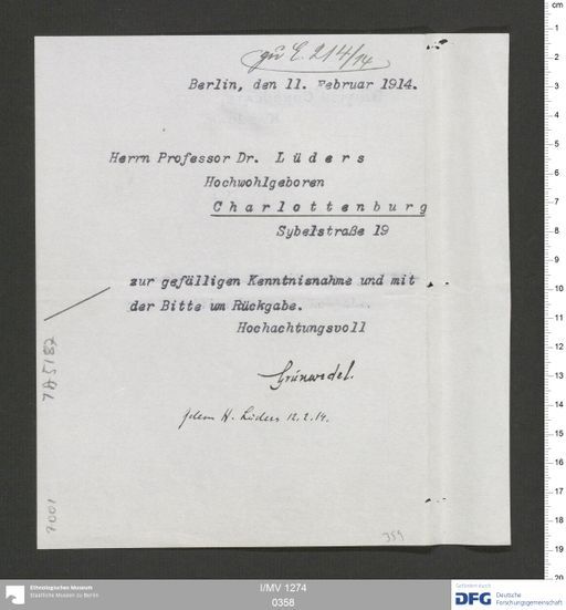 Acta XV (Turfan) | (I/MV 1274 0358)