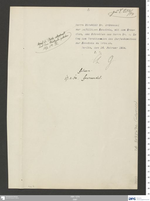 Acta XV (Turfan) | (I/MV 1274 0367)