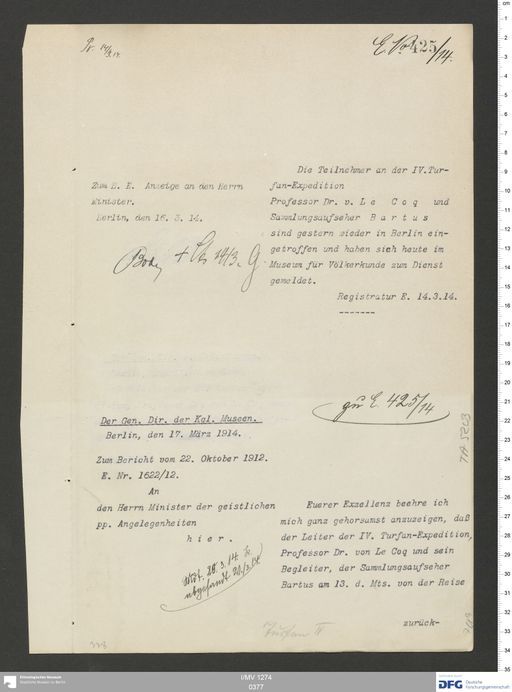 Acta XV (Turfan) | (I/MV 1274 0377)