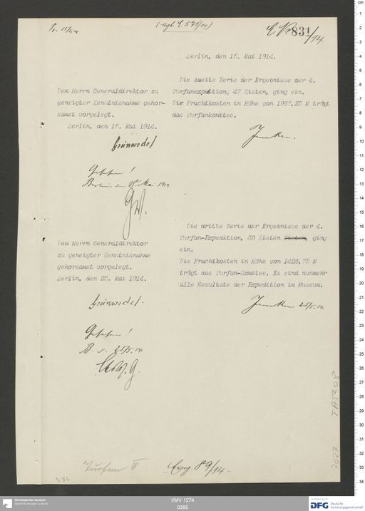 Acta XV (Turfan) | (I/MV 1274 0385)