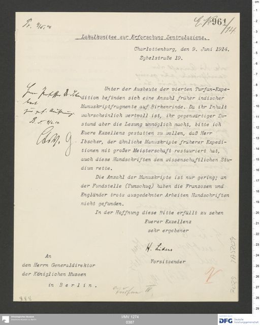 Acta XV (Turfan) | (I/MV 1274 0387)