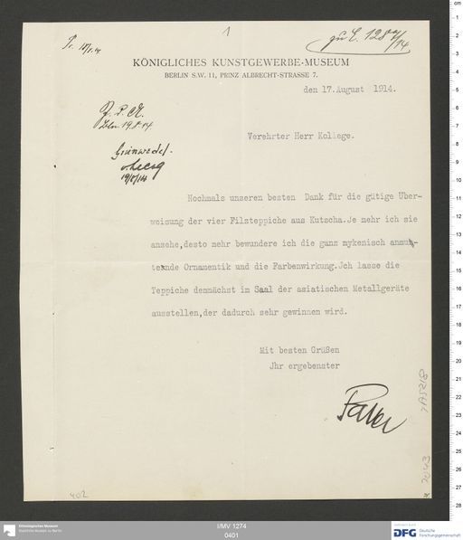 Acta XV (Turfan) | (I/MV 1274 0401)