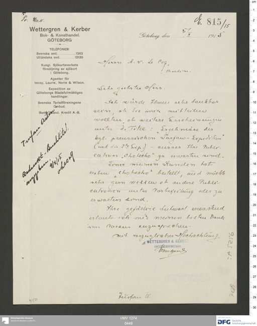 Acta XV (Turfan) | (I/MV 1274 0449)