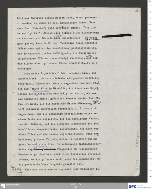 Acta XV (Turfan) | (I/MV 1274 0491)