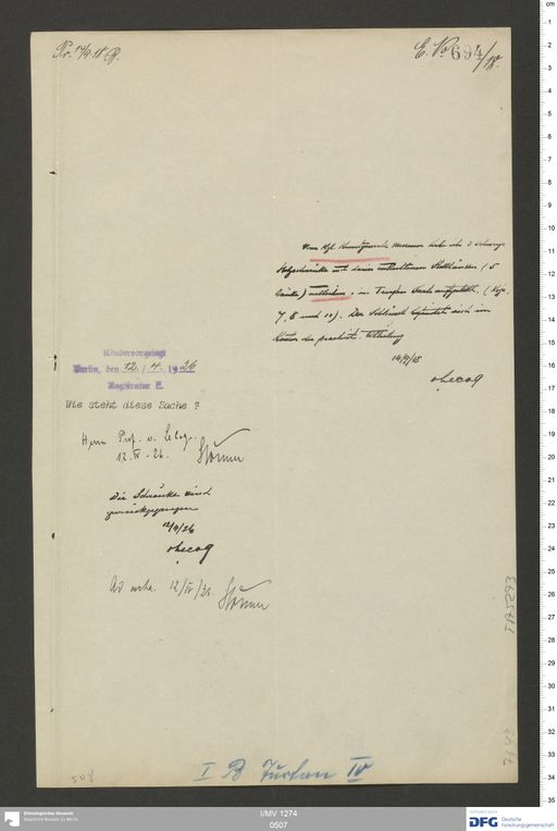 Acta XV (Turfan) | (I/MV 1274 0507)