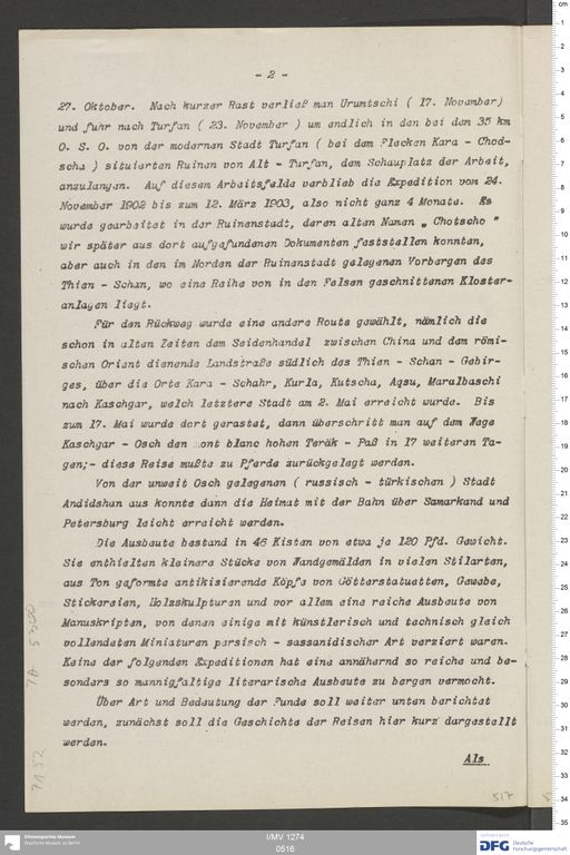 Acta XV (Turfan) | (I/MV 1274 0516)