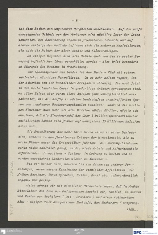 Acta XV (Turfan) | (I/MV 1274 0522)