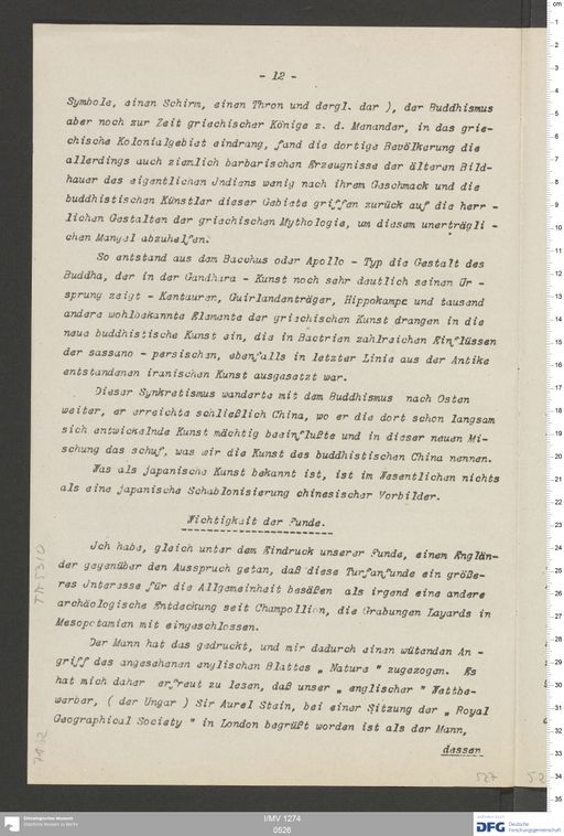 Acta XV (Turfan) | (I/MV 1274 0526)