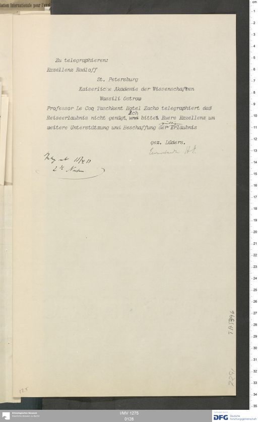 Acta XVI (Turfan) | (I/MV 1275 0128)