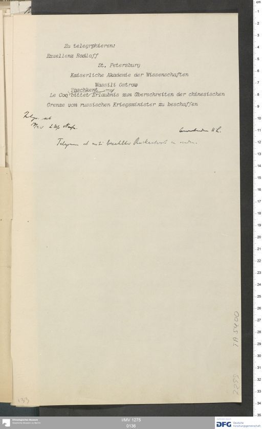 Acta XVI (Turfan) | (I/MV 1275 0136)