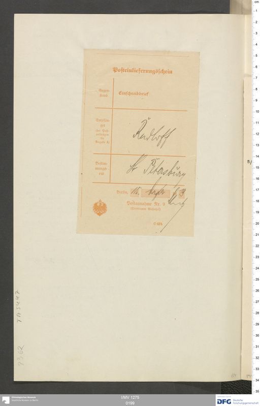 Acta XVI (Turfan) | (I/MV 1275 0199)