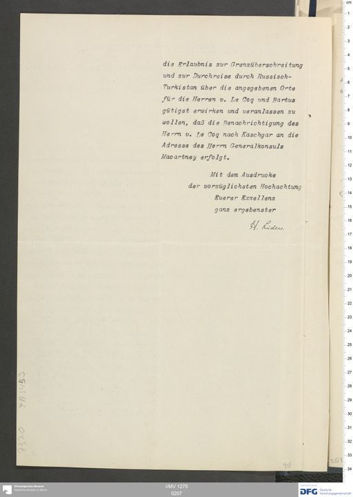 Acta XVI (Turfan) | (I/MV 1275 0207)