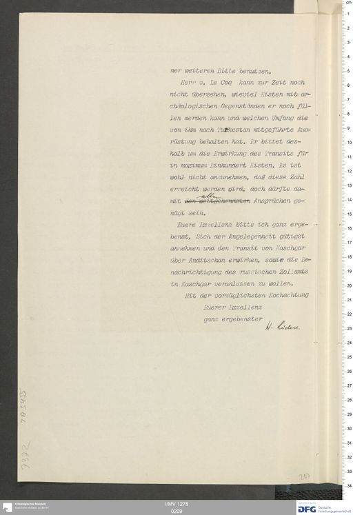 Acta XVI (Turfan) | (I/MV 1275 0209)