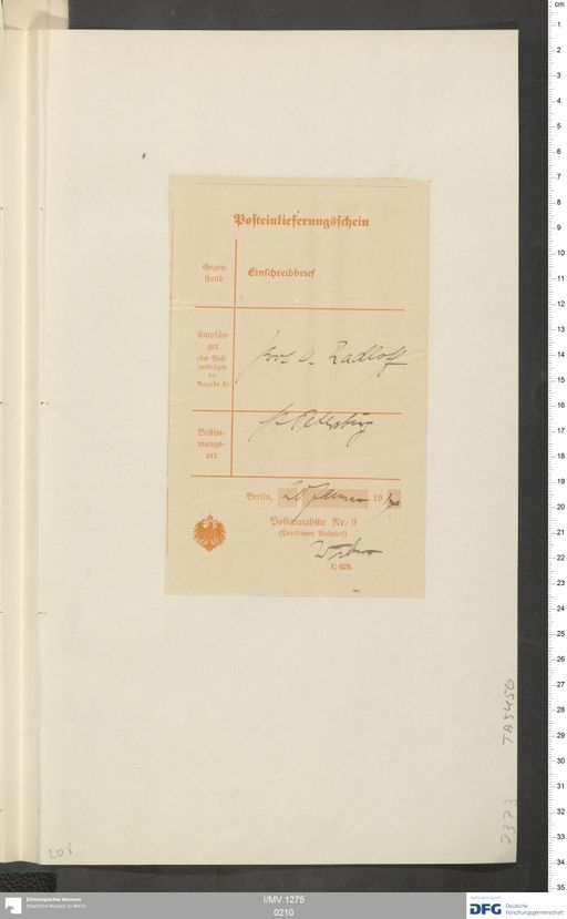 Acta XVI (Turfan) | (I/MV 1275 0210)