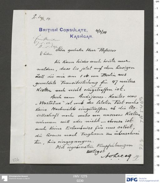 Acta XVI (Turfan) | (I/MV 1275 0230)