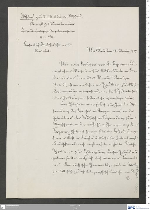 Acta XVI (Turfan) | (I/MV 1275 0238)