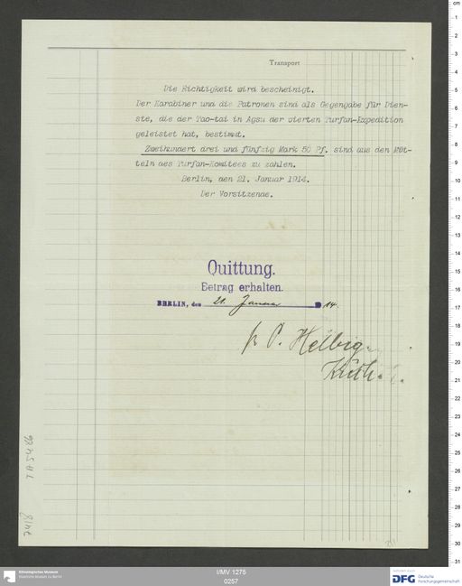 Acta XVI (Turfan) | (I/MV 1275 0257)