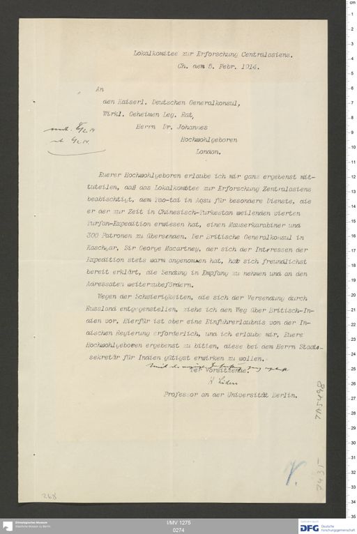 Acta XVI (Turfan) | (I/MV 1275 0274)