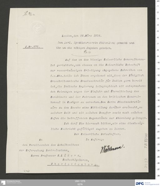 Acta XVI (Turfan) | (I/MV 1275 0276)