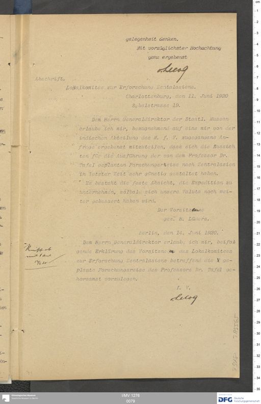 Acta XVII (Turfan) | (I/MV 1276 0079)