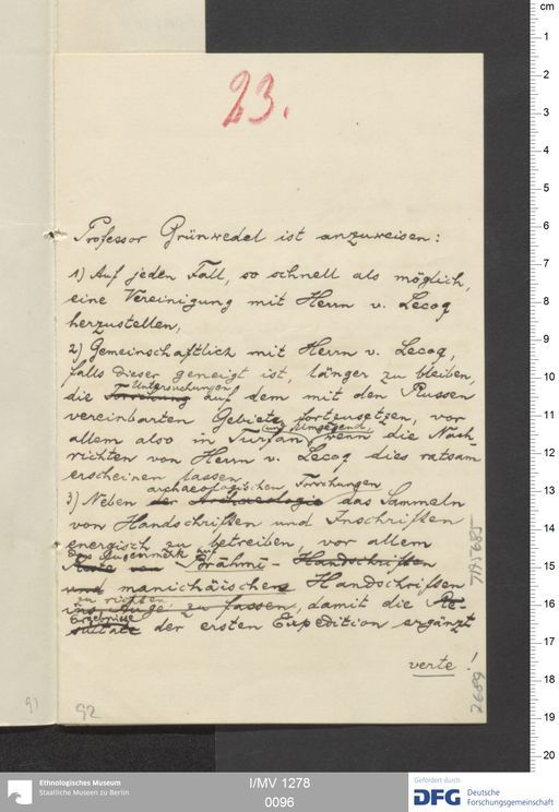 Acta XIX (Turfan) | (I/MV 1278 0096)