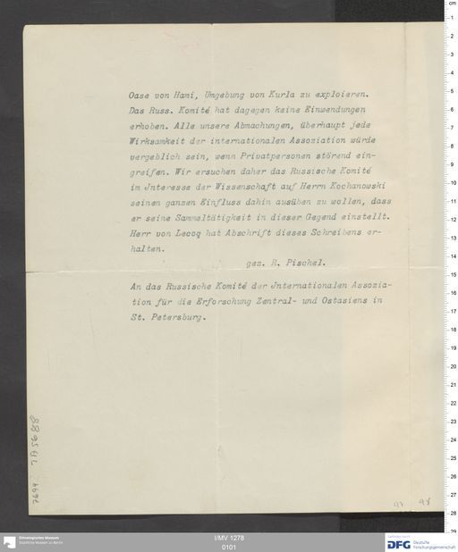 Acta XIX (Turfan) | (I/MV 1278 0101)