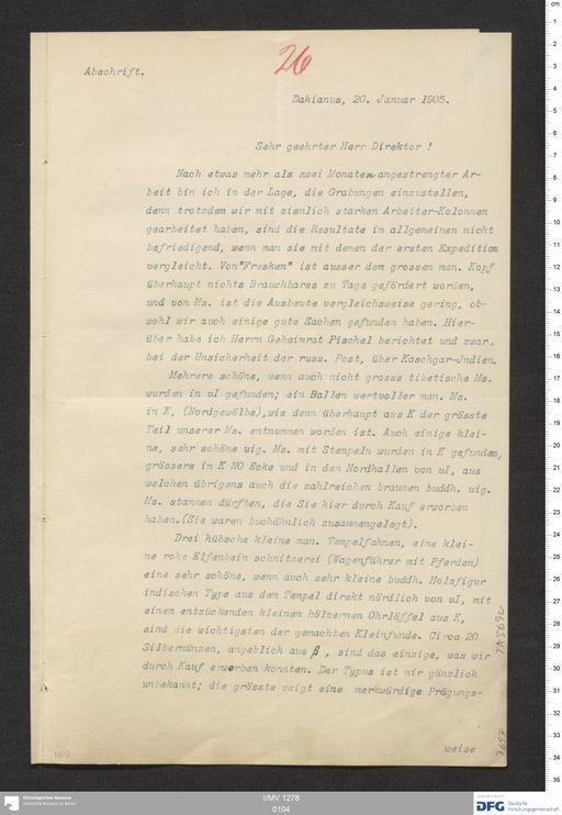 Acta XIX (Turfan) | (I/MV 1278 0104)