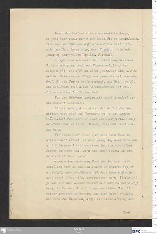 Acta XIX (Turfan) | (I/MV 1278 0109)