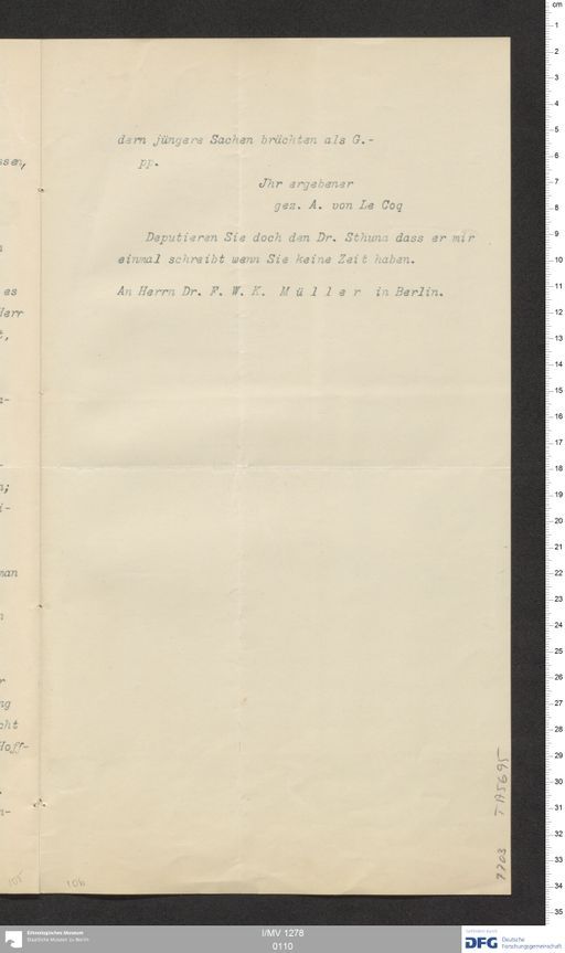 Acta XIX (Turfan) | (I/MV 1278 0110)