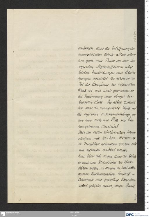 Acta XIX (Turfan) | (I/MV 1278 0182)