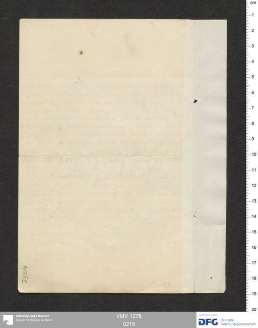 Acta XIX (Turfan) | (I/MV 1278 0215)