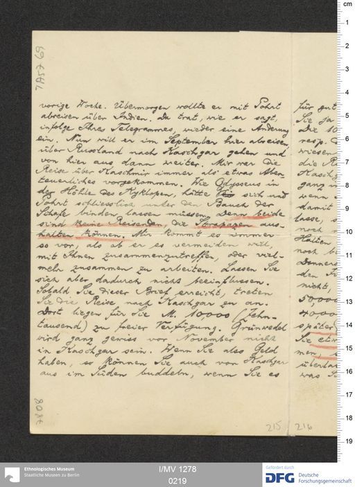 Acta XIX (Turfan) | (I/MV 1278 0219)