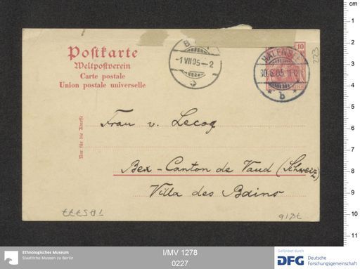 Acta XIX (Turfan) | (I/MV 1278 0227)