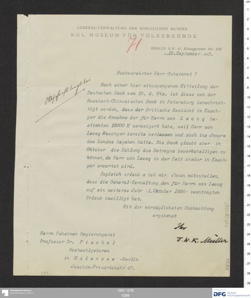 Acta XIX (Turfan) | (I/MV 1278 0288)