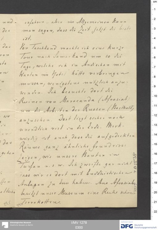 Acta XIX (Turfan) | (I/MV 1278 0300)