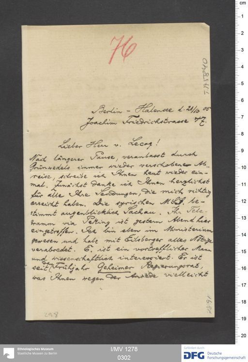 Acta XIX (Turfan) | (I/MV 1278 0302)