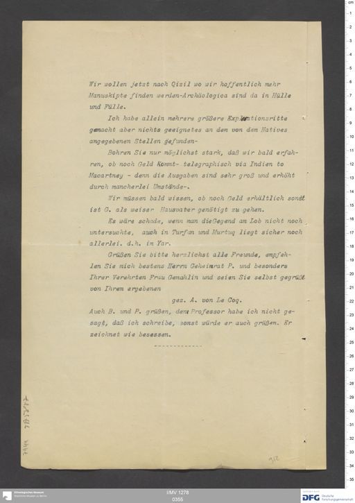 Acta XIX (Turfan) | (I/MV 1278 0355)