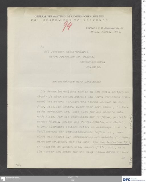 Acta XIX (Turfan) | (I/MV 1278 0362)