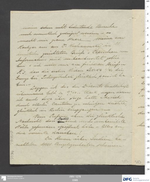 Acta XIX (Turfan) | (I/MV 1278 0385)