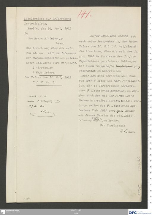 Acta XXI (Turfan) | (I/MV 1280 0356)