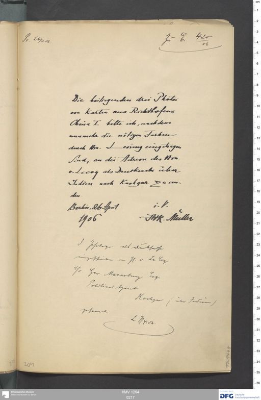 Acta V (Turfan) | (I/MV 1264 0217)