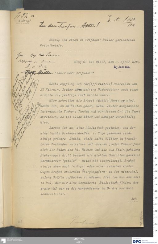 Acta V (Turfan) | (I/MV 1264 0293)