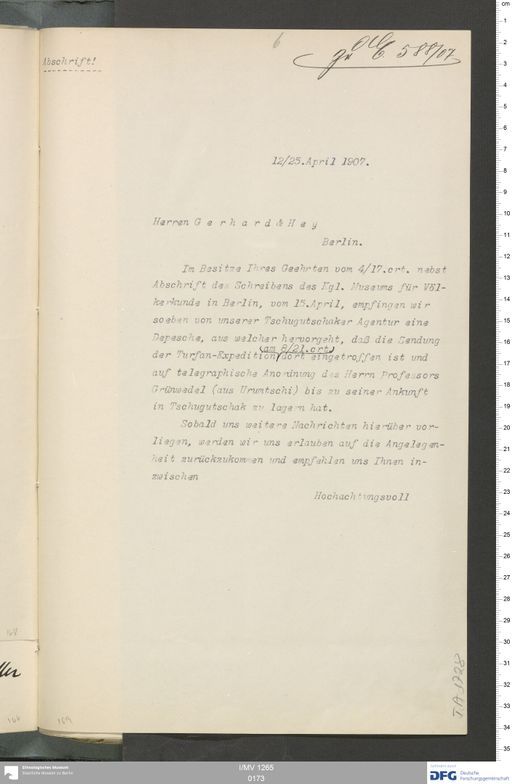 Acta VI (Turfan) | (I/MV 1265 0173)