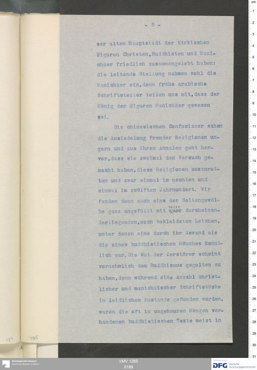 Acta VI (Turfan) | (I/MV 1265 0189)