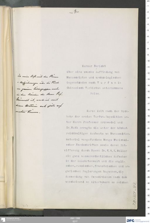 Acta VI (Turfan) | (I/MV 1265 0217)