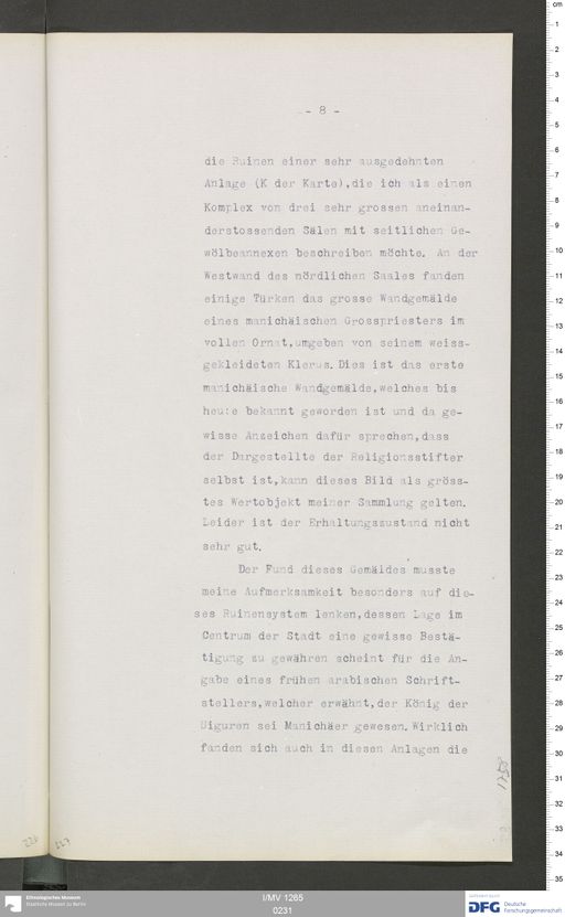 Acta VI (Turfan) | (I/MV 1265 0231)