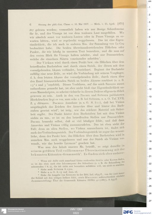 Acta VI (Turfan) | (I/MV 1265 0322)