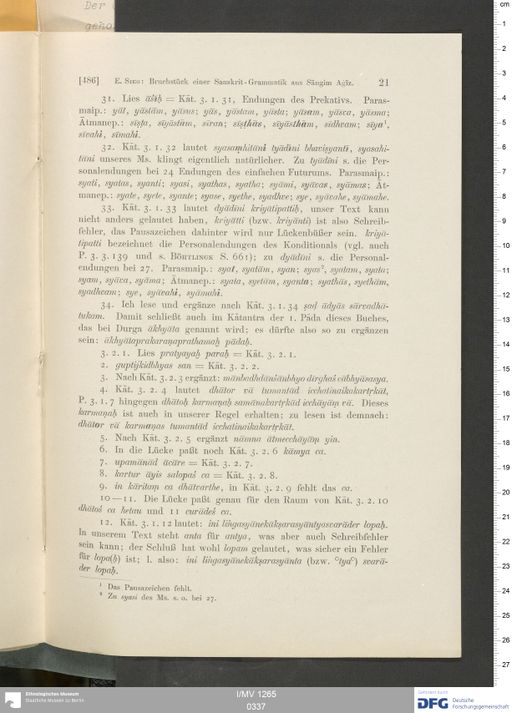 Acta VI (Turfan) | (I/MV 1265 0337)